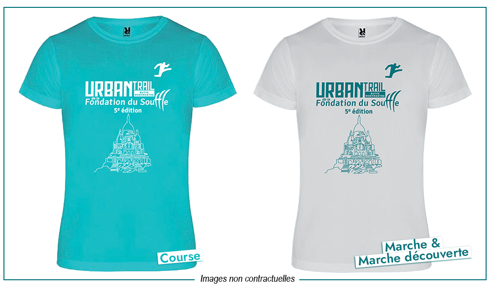 tee-shirts officiels course - marche - marche découverte